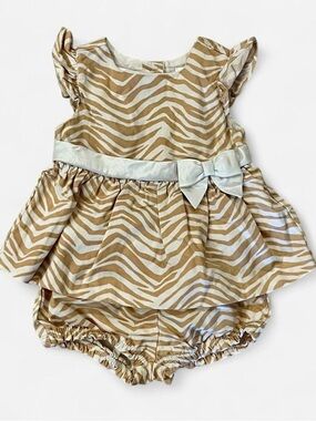 Gymboree Zebra-Print Bow Dress & Bloomers
